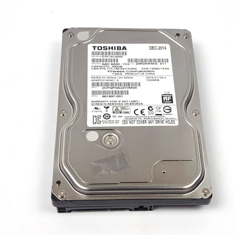 هارد استوک اینترنال توشیبا ظرفیت 500GB مدل DT01ACA050