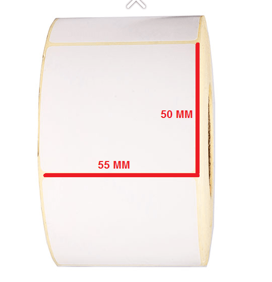 لیبل 50X55 تک ردیفه 750 عددی