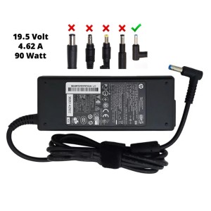 شارژر لپ تاپ اچ پی 90W سوکت ریز (HP 19.5V, 4.62A)