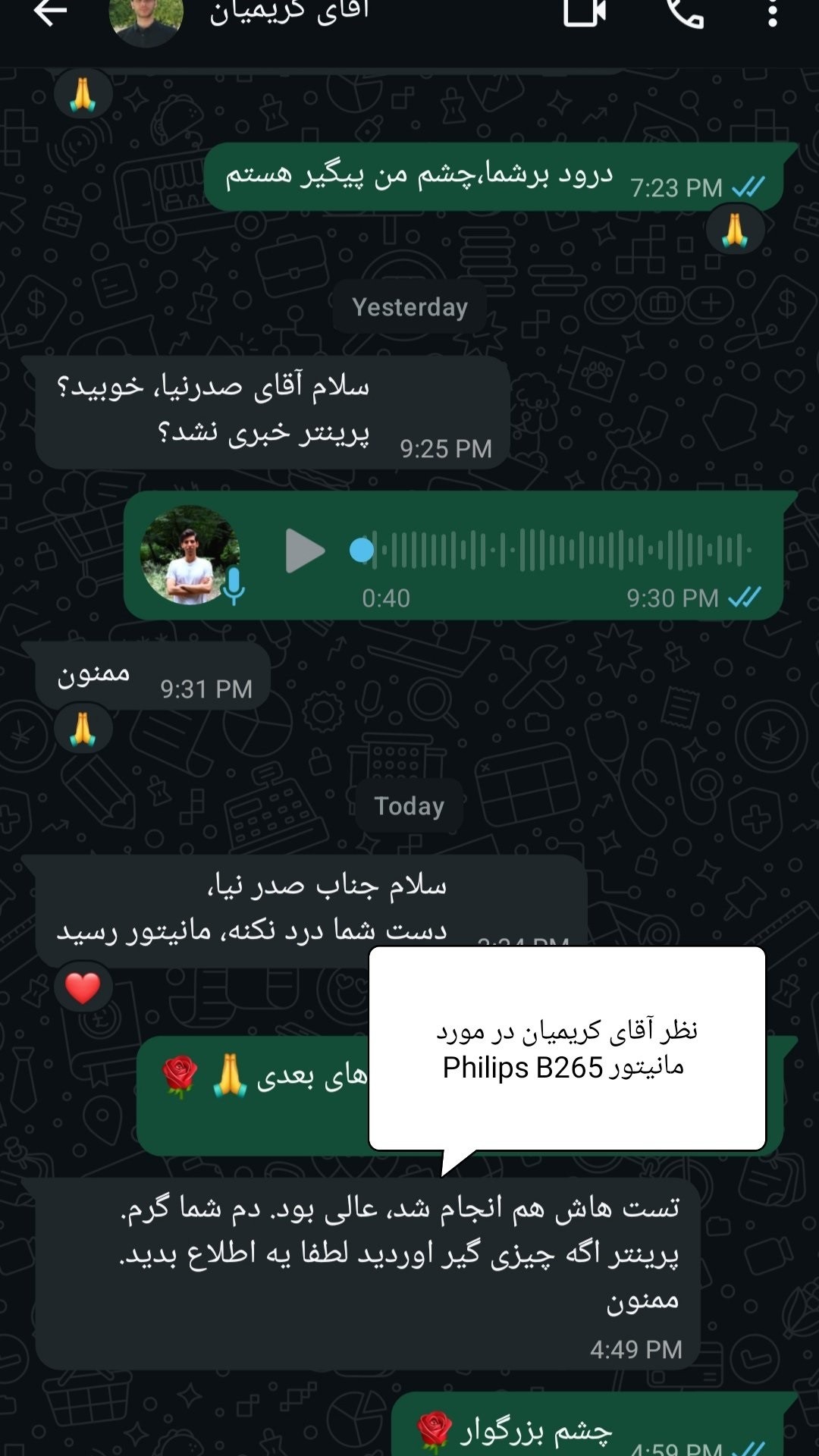 مانیتور Philips Brilliance 258B