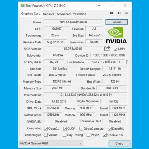 کارت گرافیک Nvidia Quadro K620 (2GB)