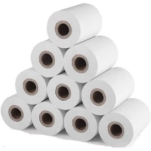 کاغذ رول حرارتی دستگاه کارتخوان چاپ مشکی 16متری بسه بندی 10تایی