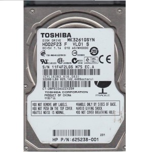 هارد استوک اینترنال  320 گیگابایت 2.5 اینچ لپ تاپ Toshiba