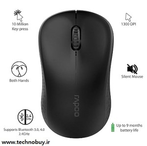 ماوس بی سیم رپو مدل M160 ا Rapoo M160 Wireless Mouse