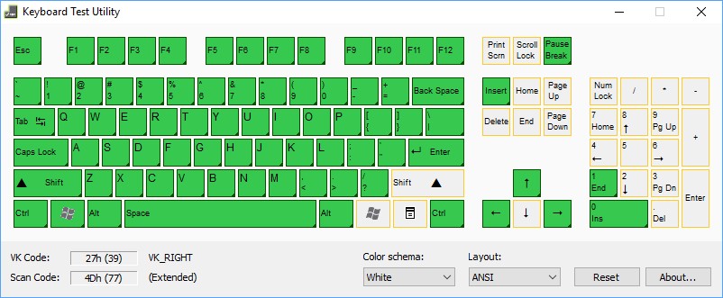 Keyboard Utility Test