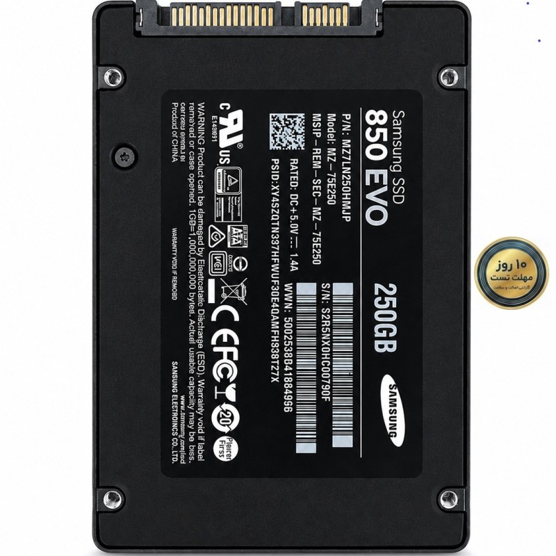 هارد SSD سامسونگ مدل PM851 ظرفیت 256 گیگابایت (استوک)