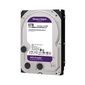 هارد دیسک اینترنال وسترن بنفش  مدل WD Purple 6TB ظرفیت 6 ترابایت