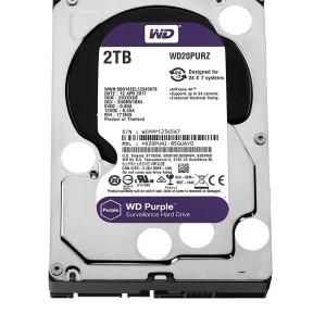 هارد دیسک اینترنال وسترن بنفش مدل  western digital purple surveillance hard drive 2tr  ظرفیت2 ترابایت