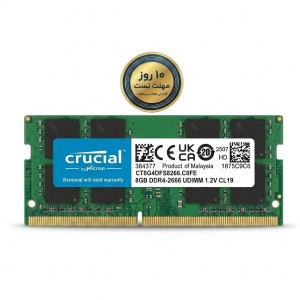 رم نوت بوک  کروشیال Crucial 8GB DDR4 2666MHzظرفیت 8 گیگابایت  (استوک اورجینال)