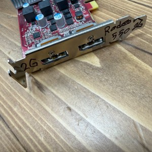 کارت گرافیک استوک AMD Radeon RX 550 ظرفیت 2 گیگابایت GDDR5 پنل کوتاه