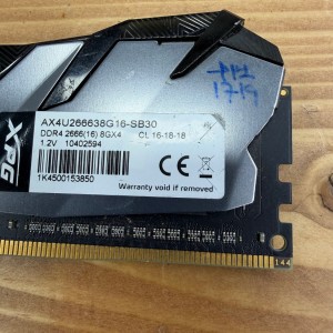 رم کامپیوتر استوک ADATA XPG ظرفیت 8 گیگابایت DDR4 هیت‌سینک‌دار