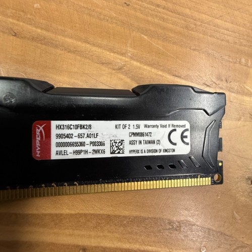 رم ۸ گیگابایت DDR3 کینگستون هایپر ایکس فیوری | Kingston HyperX Fury 8GB DDR3 (استوک)