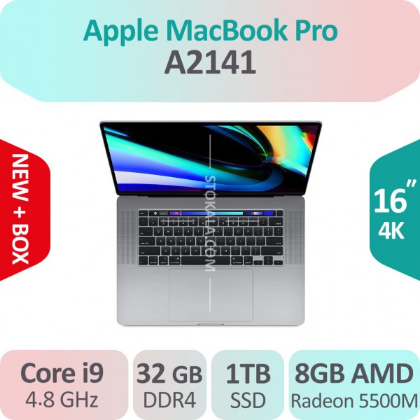 لپ تاپ اپل MacBook Pro A2141 - i9 - 8GB Graphic کاملا نو با جعبه و متعلقات اصلی