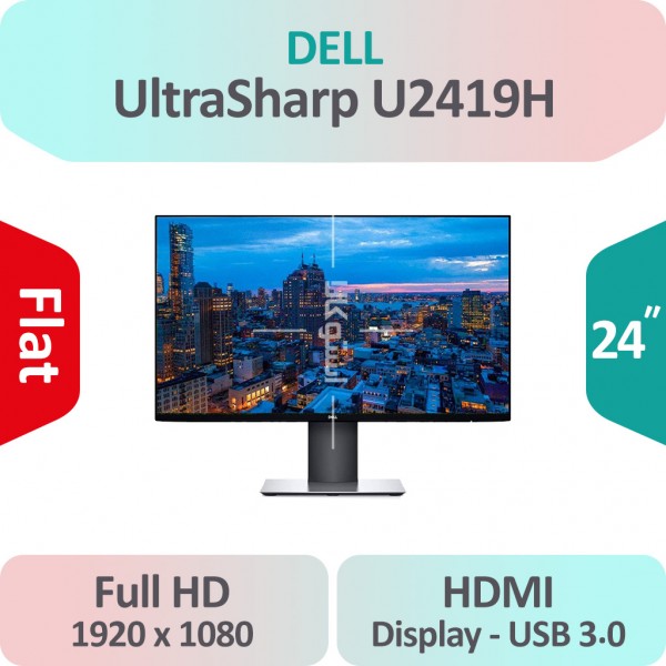 مانیتور استوک Dell UltraSharp U2419H سایز 24 اینچ Full HD