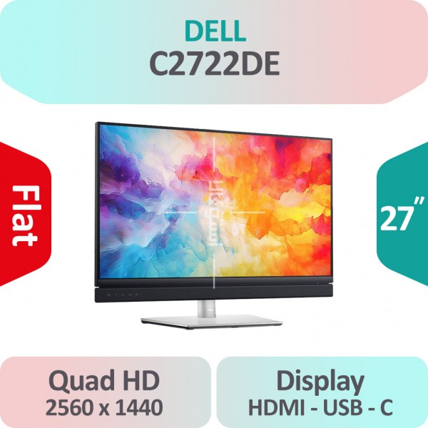 مانیتور استوک Dell C2722DE سایز 27 اینچ 2K