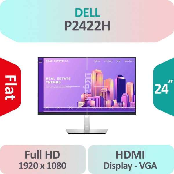 مانیتور استوک Dell P2422H  سایز 24 اینچ Full HD