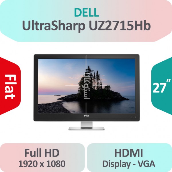 مانیتور استوک Dell UltraSharp UZ2715Hb سایز 27 اینچ PLS