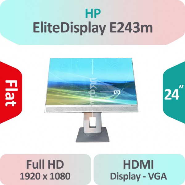 مانیتور استوک HP EliteDisplay E243m سایز 24 اینچ IPS