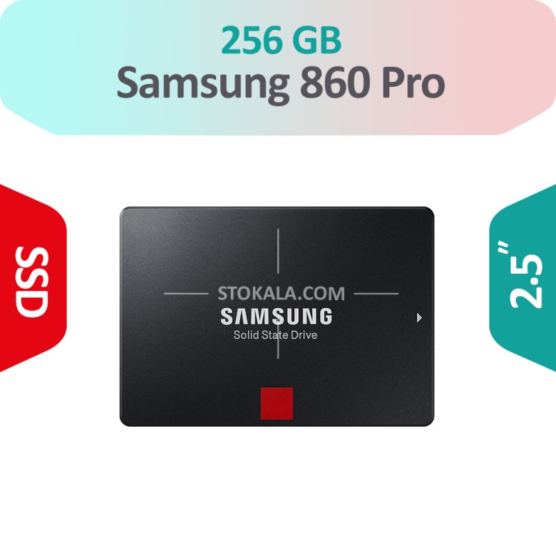 حافظه سریع Samsung 860 PRO 256GB SSD SATA استوک