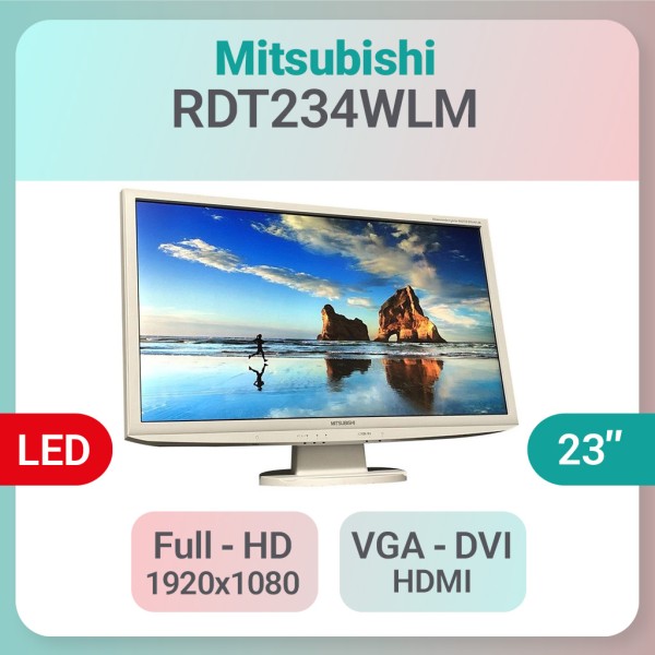 مانیتور LED استوک Mitsubishi 234WLM سایز 23 اینچ Full HD - گرید B