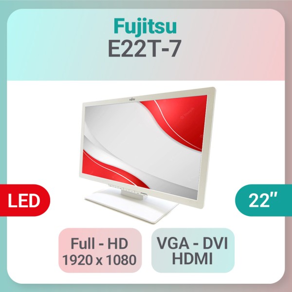 مانیتور استوک LED Fujitsu E22T-7 سایز 22 اینچ Full HD - گرید B