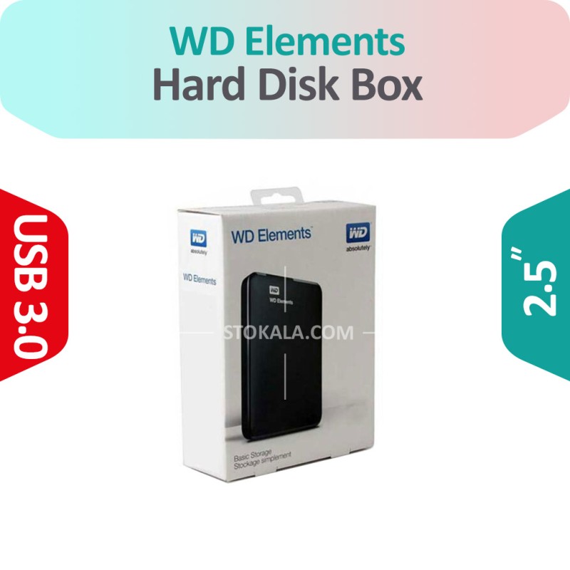 باکس هارد وسترن دیجیتال 2.5 اینچی مدل Elements