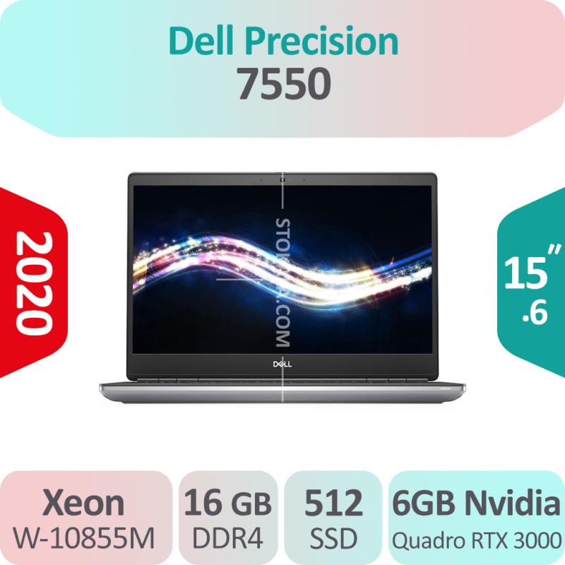 لپ تاپ استوک Dell Precision 7550 Xeon گرافیک 6GB