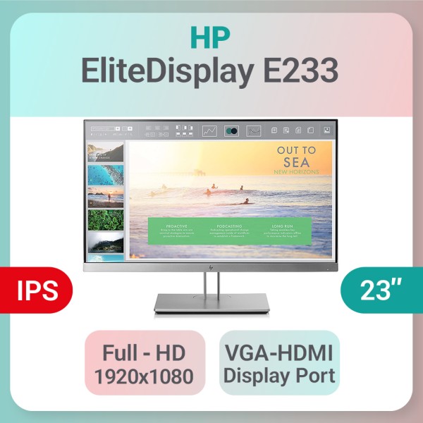 مانیتور استوک HP LED ZR2330w سایز 23 اینچ IPS