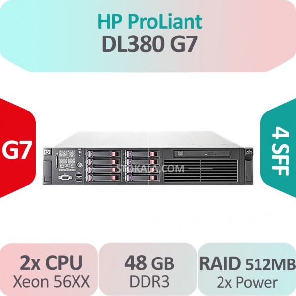 سرور استوک HP ProLiant DL380 G7 کانفیگ E