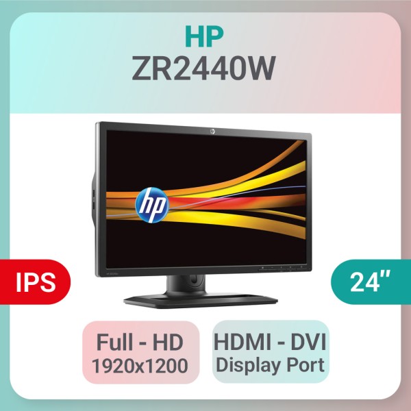مانیتور حرفه ای HP LED 24" IPS مدل ZR2440W
