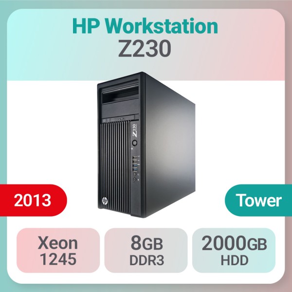 کیس استوک HP Workstation Z230 پردازنده Xeon گرافیک 1GB