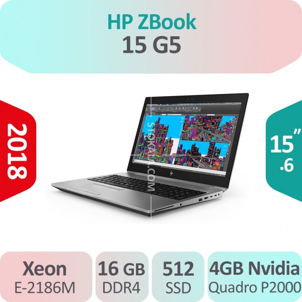 لپ تاپ استوک HP ZBook 15 G5 Mobile Workstation Xeon گرافیک رندرینگ