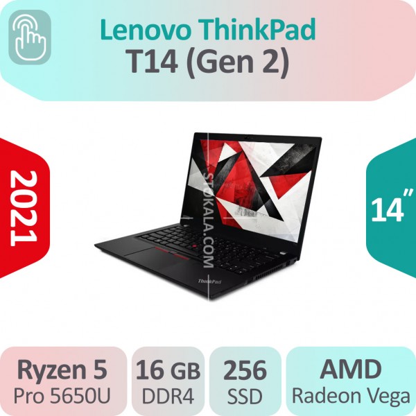 لپ تاپ استوک Lenovo ThinkPad T14 (Gen 2) Ryzen 5