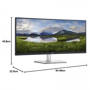 مانیتور استوک Dell P3421W سایز 34 اینچ IPS نمایشگر Curved