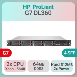 سرور  اچ پی HP G7 DL360 کانفیگ F