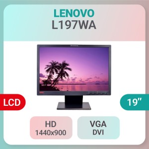 مانیتور استوک Lenovo ThinkVision L197WA  سایز 19 اینچ HD