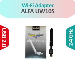 دانگل وای فای ALFA USB آنتن دار مدل UW10S