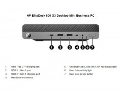مشخصات کامل اولترا مینی کیس دست دوم  HP EliteDesk 800 G3 پردازنده نسل 6 سایز اولترا مینی ( قابل کانفیگ )