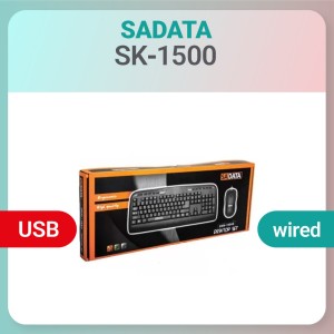 کیبورد و ماوس سیم دار SADATA مدل SKM-1554