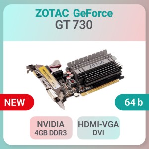 کارت گرافیک Geforce GT730 نو ( 4گیگابایت - پنل کوتاه )