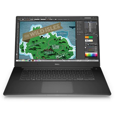لپ تاپ دست دوم Dell Precision 5510 با بدنه باریک و سخت افزار توانمند