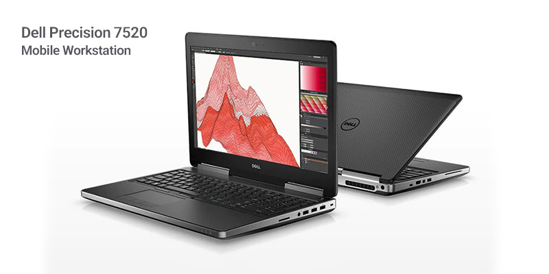 لپ تاپ استوک Dell Precision 7520 مناسب برای طراحی سه بعدی و رندرگیری