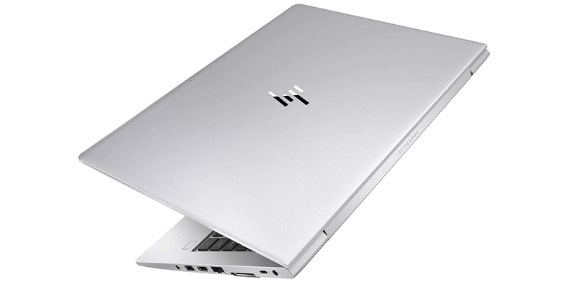 لپ تاپ استوک HP EliteBook 840 G5 i5 با بدنه نقره ای و لوگوی جدید اچ پی