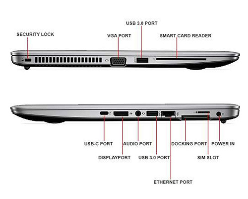 پورت های لپ تاپ HP 850 G3