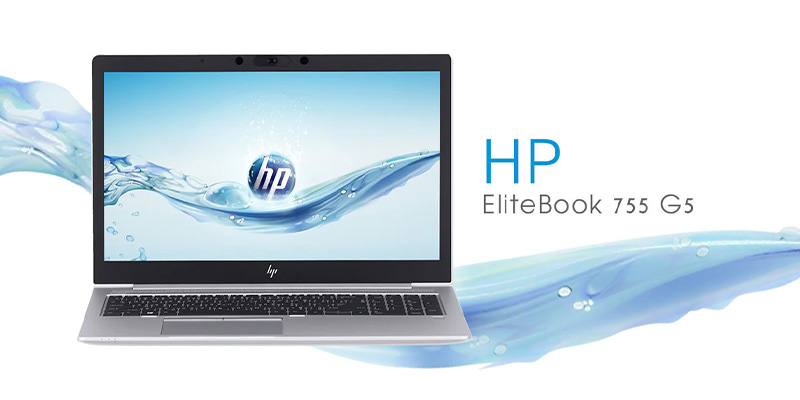 لپ تاپ استوک HP Elitebook 755 G5 با بدنه نقره ای