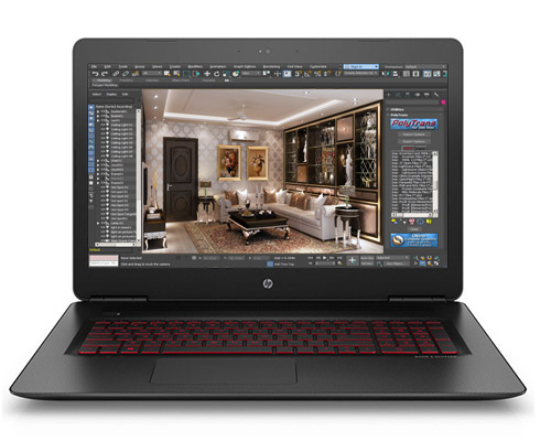  لپ تاپ گیمینگ گرافیک دار OMEN by HP 17 با پردازنده i5 6300HQ رم 16GB هارد 1TB گرافیک NVIDIA GeForce GTX 960M 2 GB نمایشگر 17.3 اینچ FHD دارای پورت USB 3.0 ، HDMI باتری 6سلولی