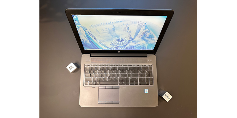 کیبورد همراه با NUMPAD در لپ تاپ دست دوم HP Zbook 15 G3