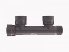 مانیفلد یک اینچ دو خروجی PVC ساخت رین ایتالیا