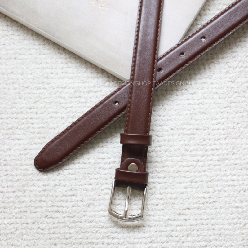 کمربند چرمی مات  زنانه مدلbe7001