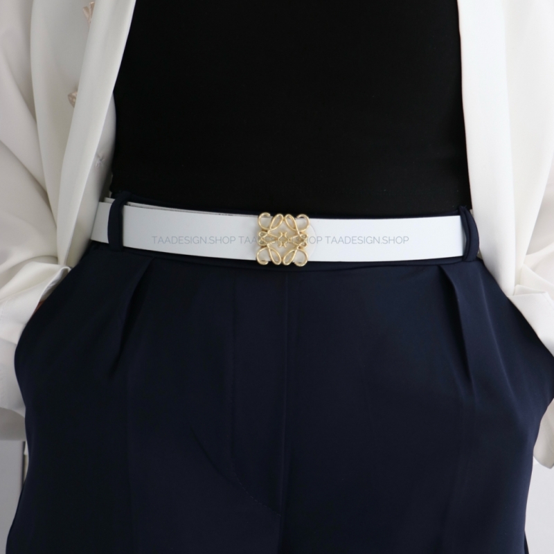 کمربند چرمی مات زنانه مدلbe7009